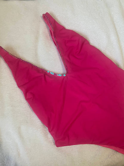 Fuchsia & Rosa V Bathing Suit