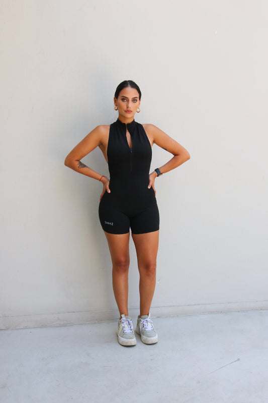 High Quality Romper Black With Reflective Details Sport