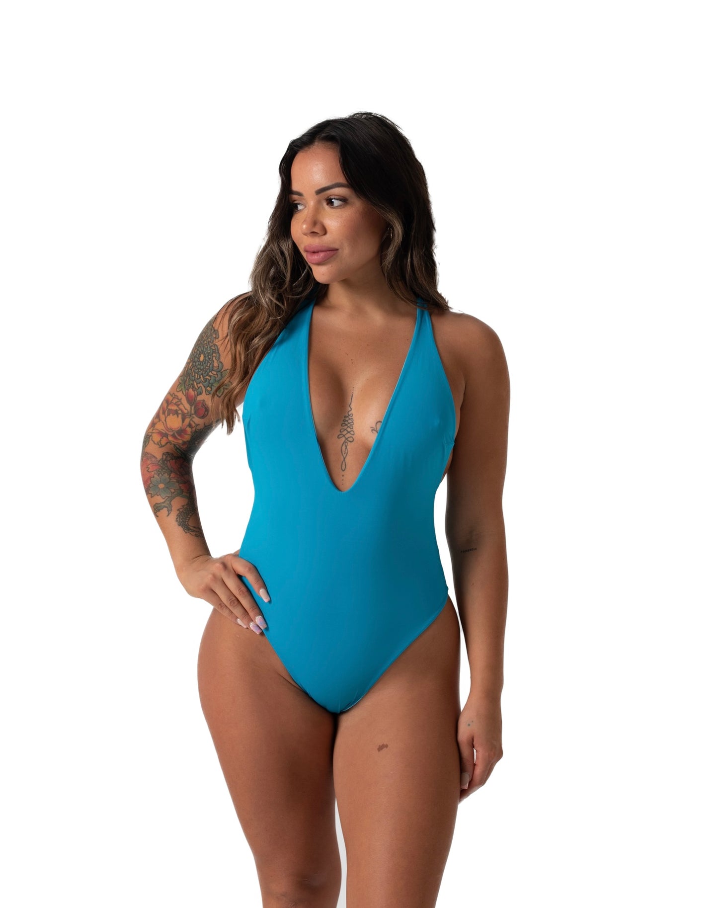 Turquoise & Blue VX Bathing Suit