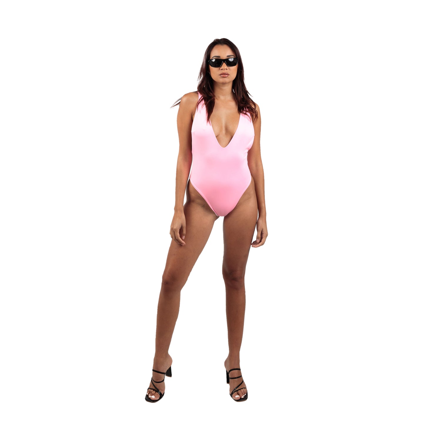 Pink LGHT V Bathing Suit