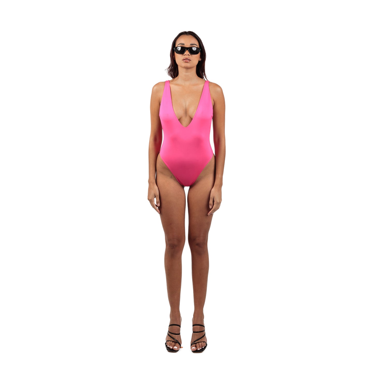 Fuchsia & Rosa V Bathing Suit