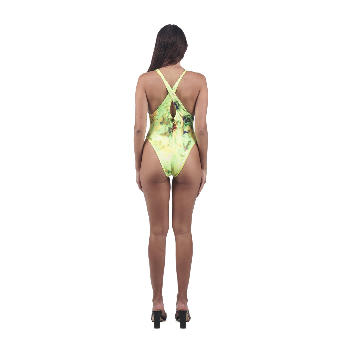 Traje de baño VX verde y oliva